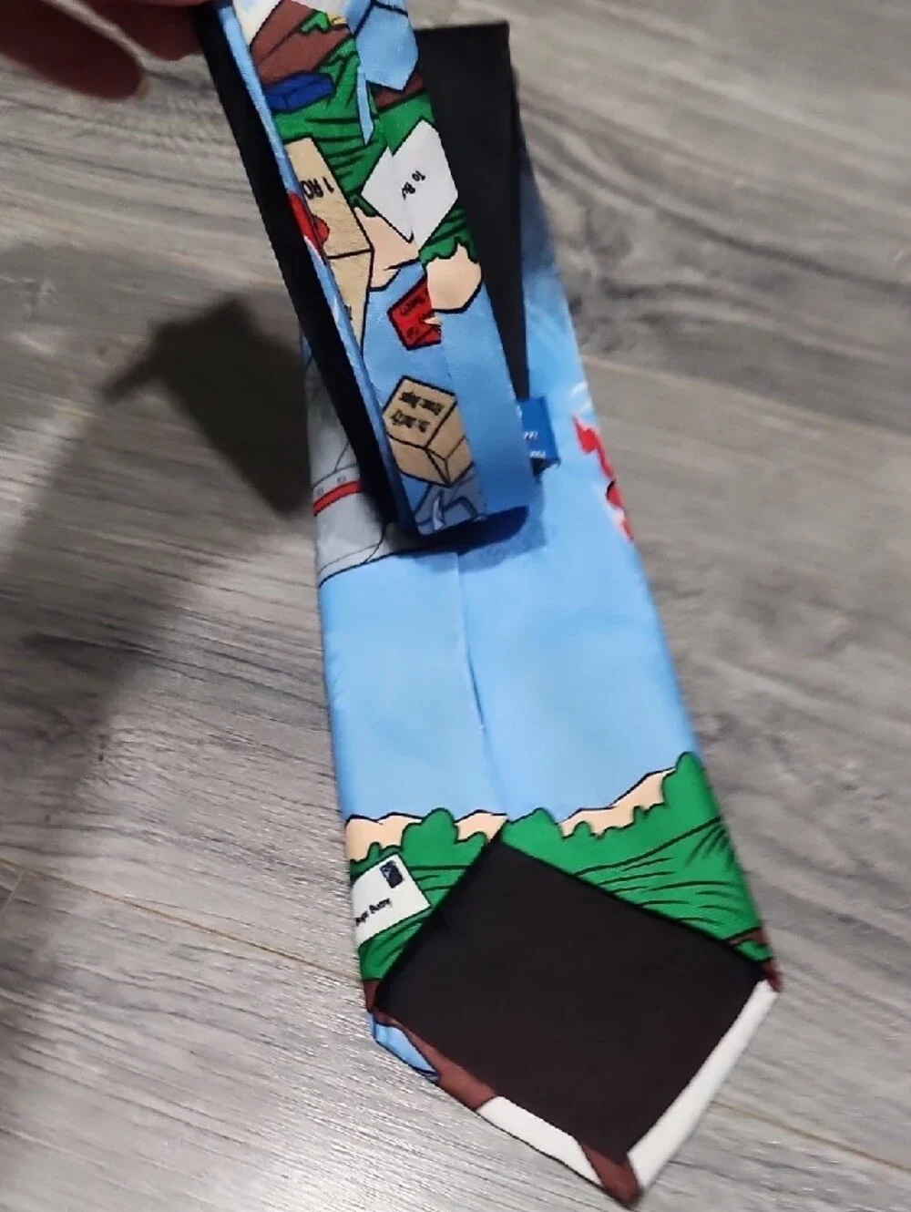 ACME  Vintage 19971 Road Runner Themed Blue Graphic Tie
